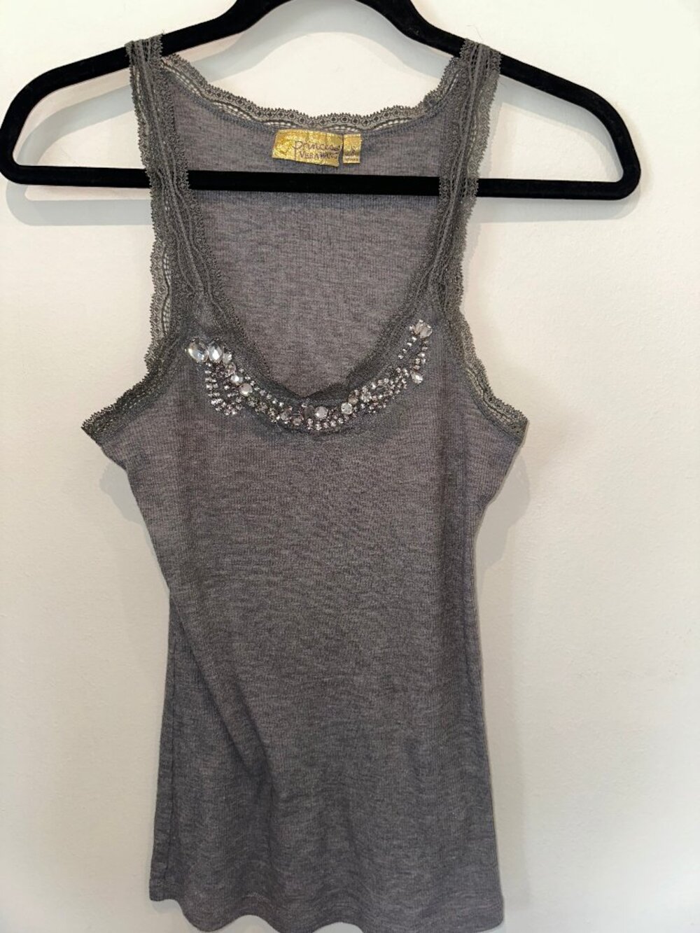 Princess Vera Wang Women’s Gray Tank Top